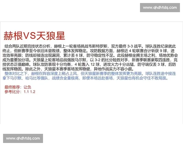 赫根vs天狼星直播前瞻北欧劲旅正面交锋谁能抢下关键三分 赫根vs天狼星直播前瞻北欧劲旅正面交锋谁能抢下关键三分
